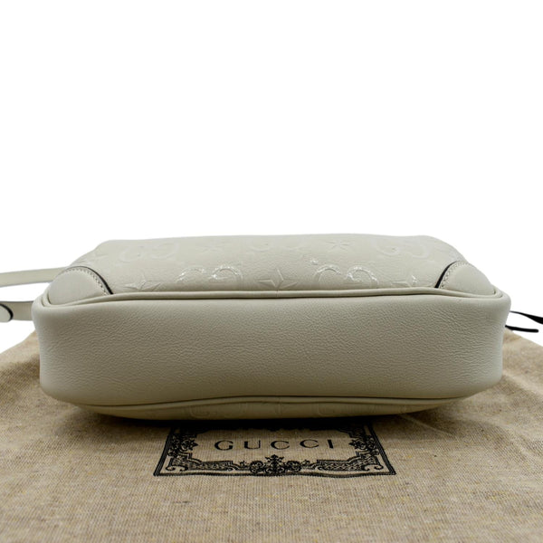 GUCCI GG Star Leather Crossbody Bag Beige 675776