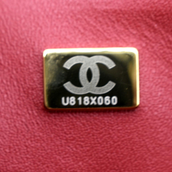 CHANEL Mini Top Handle Rectangular Flap Quilted Leather Crossbody Bag Red