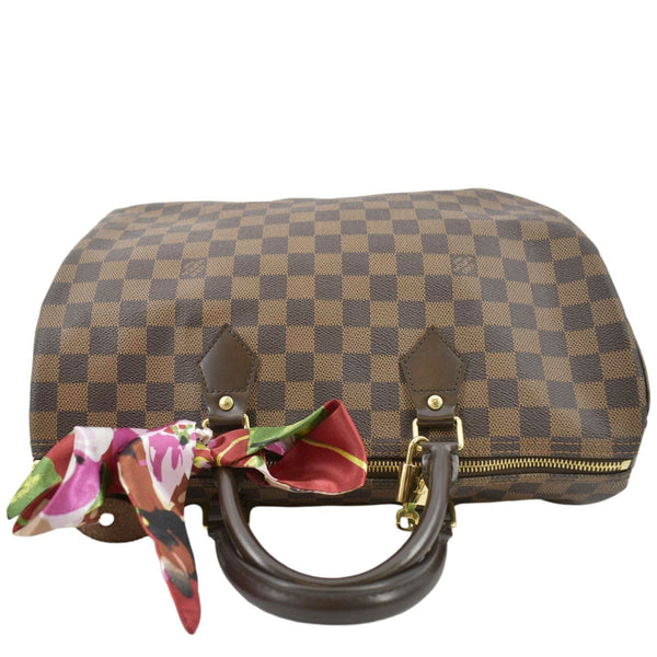 LOUIS VUITTON Speedy 30 Damier Ebene Satchel Bag Brown