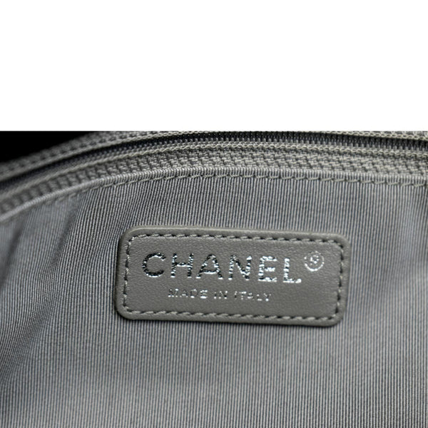 CHANEL Riviera Flap Large Quilted Caviar Leather Bag