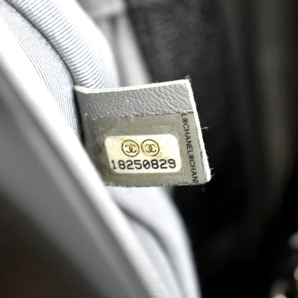 CHANEL Riviera Flap Large Quilted Caviar Leather Bag