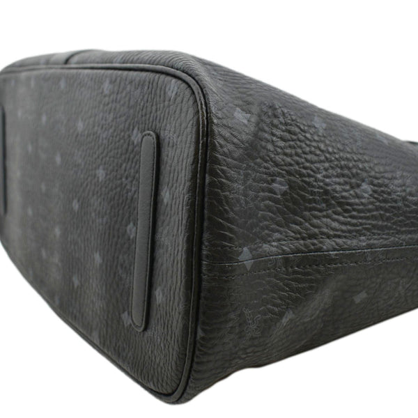 MCM Reversible Liz Large Visetos Canvas Shopper Tote Bag Black