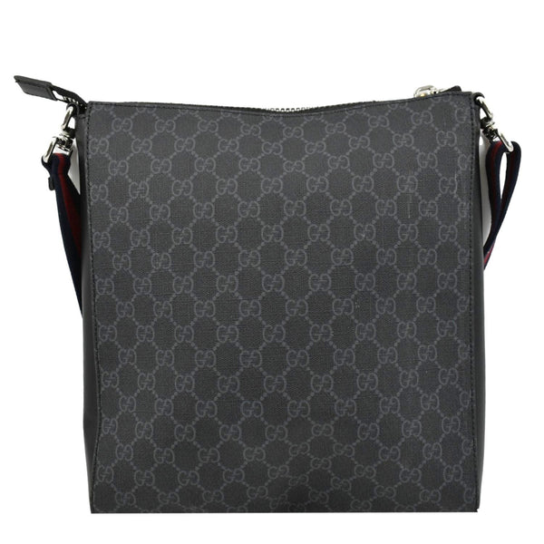 GUCCI GG Supreme Canvas Square Messenger Bag Black 474137