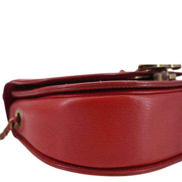 CHANEL Coco Curve Flap Small Quilted Calfskin Leather Messenger Bag Red