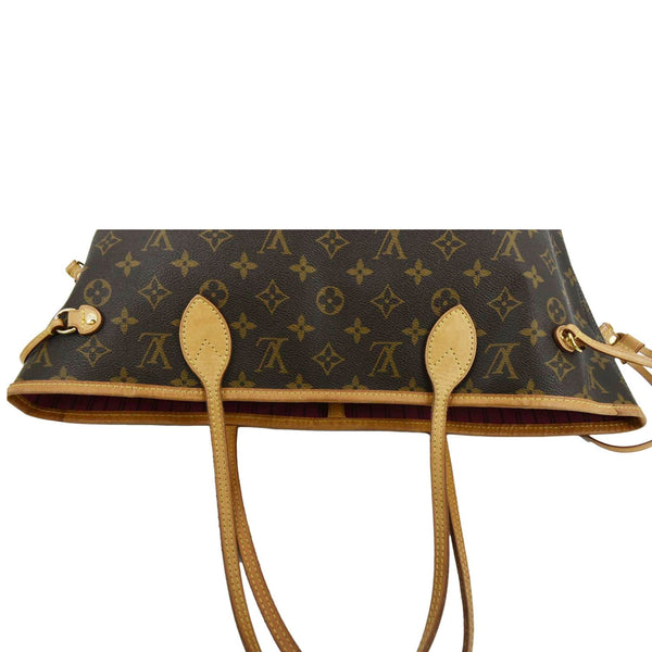 LOUIS VUITTON Neverfull MM Monogram Canvas Tote Bag Brown