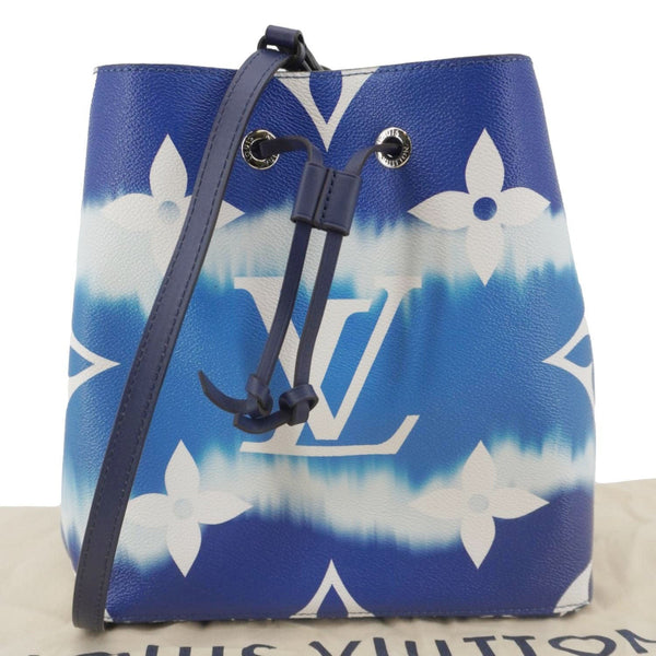 LOUIS VUITTON Escale Neonoe MM Monogram Giant Shoulder Bag Blue