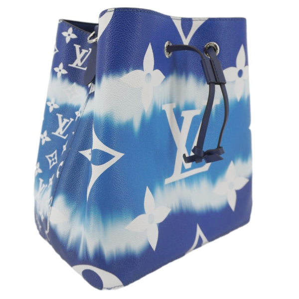 LOUIS VUITTON Escale Neonoe MM Monogram Giant Shoulder Bag Blue