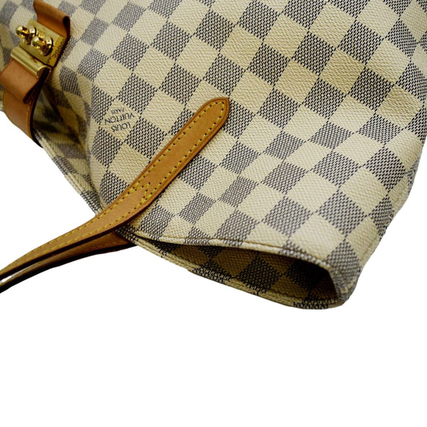 LOUIS VUITTON Salina PM Damier Azur Shoulder Bag White