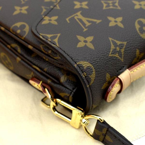 LOUIS VUITTON Metis Pochette Monogram Canvas Crossbody Bag Brown