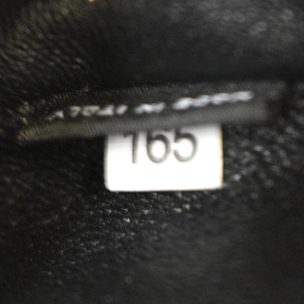 PRADA Arque Leather Shoulder Bag Black