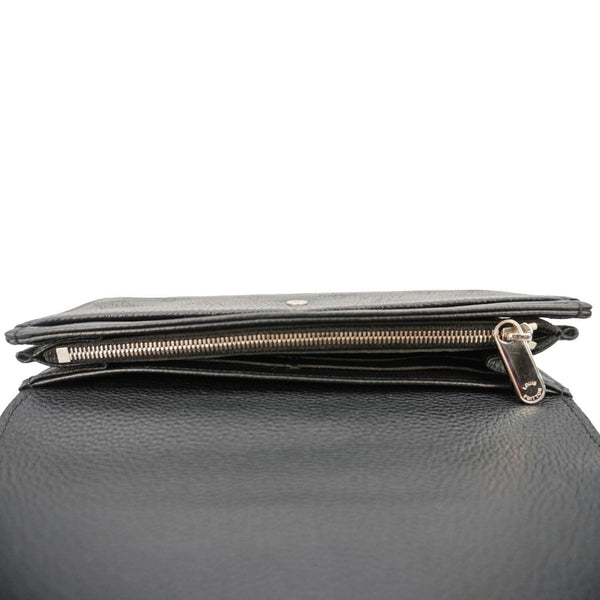 LOUIS VUITTON Iris Mahina Monogram Leather Wallet Black