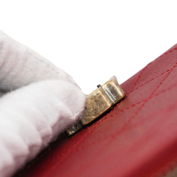 CHANEL Coco Curve Flap Small Quilted Calfskin Leather Messenger Bag Red