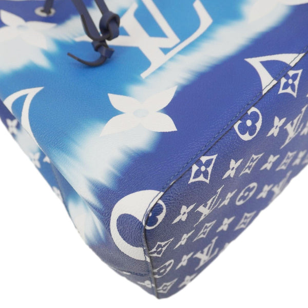 LOUIS VUITTON Escale Neonoe MM Monogram Giant Shoulder Bag Blue