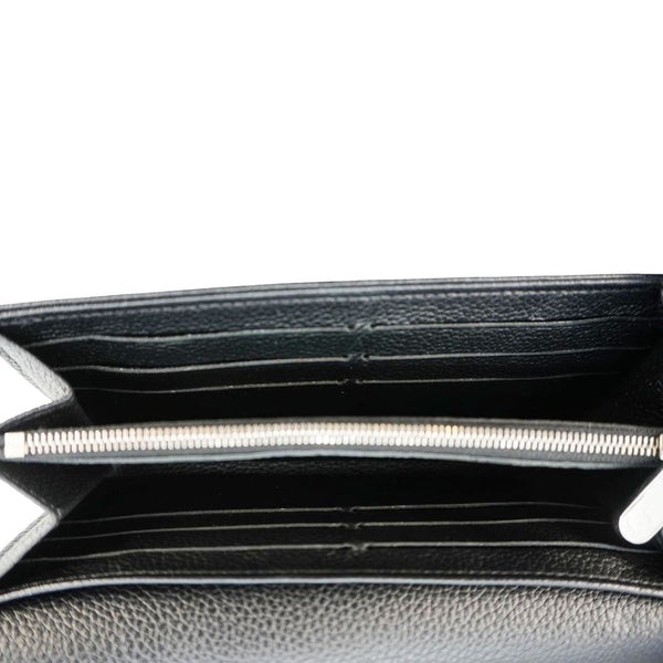 LOUIS VUITTON Iris Mahina Monogram Leather Wallet Black