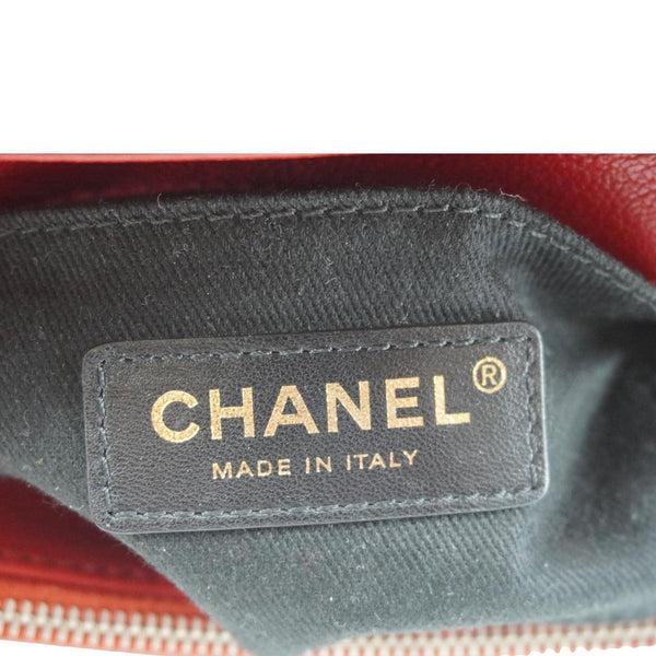 CHANEL Coco Curve Flap Small Quilted Calfskin Leather Messenger Bag Red