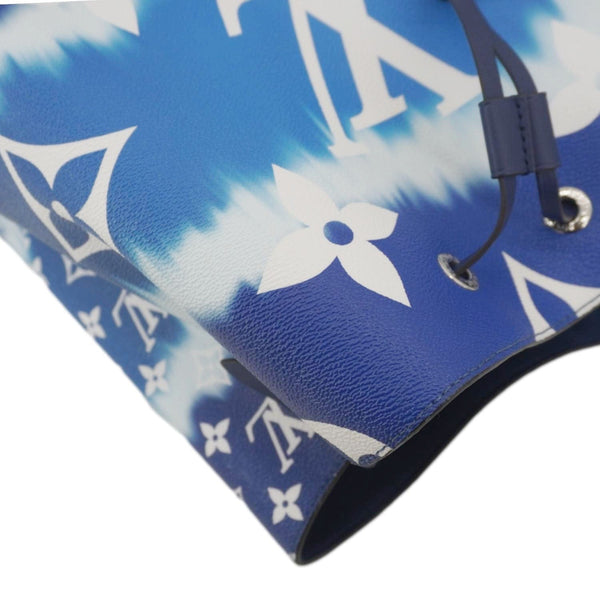 LOUIS VUITTON Escale Neonoe MM Monogram Giant Shoulder Bag Blue