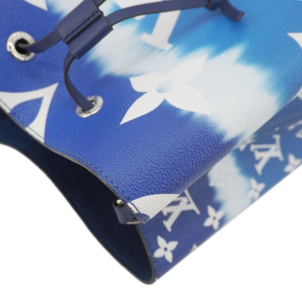 LOUIS VUITTON Escale Neonoe MM Monogram Giant Shoulder Bag Blue