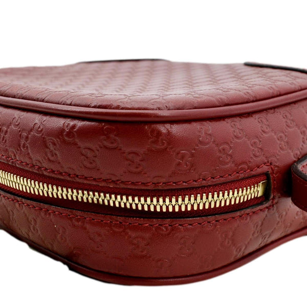 Gucci Bree Micro GG Leather Crossbody Bag in Red Color - Left Corner