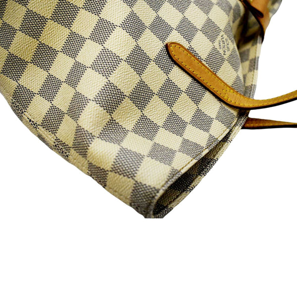 LOUIS VUITTON Salina PM Damier Azur Shoulder Bag White