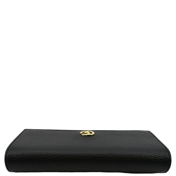GUCCI GG Marmont Continental Leather Wallet Black 456116