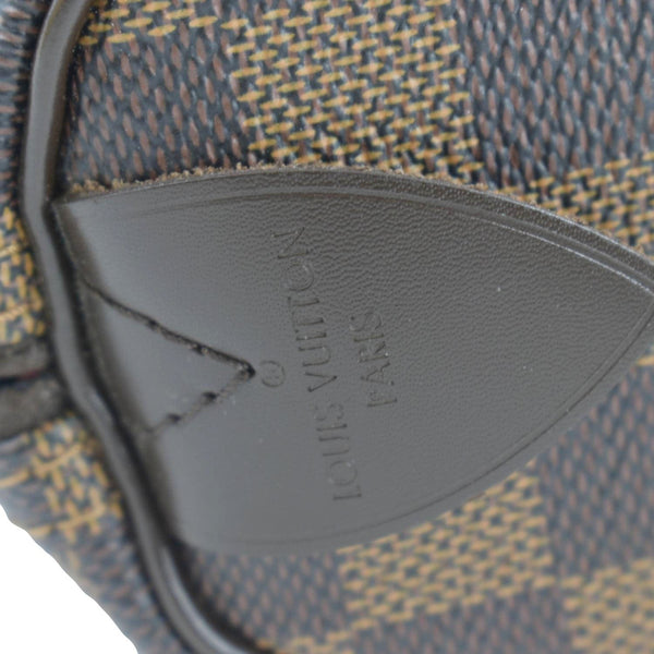 LOUIS VUITTON Speedy 30 Damier Ebene Satchel Bag Brown