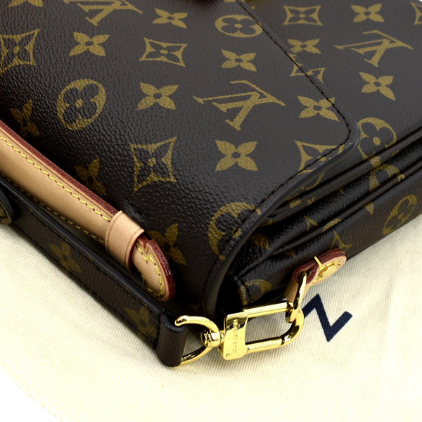 LOUIS VUITTON Metis Pochette Monogram Canvas Crossbody Bag Brown
