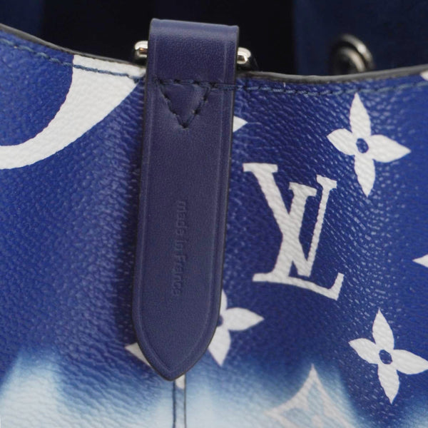 LOUIS VUITTON Escale Neonoe MM Monogram Giant Shoulder Bag Blue
