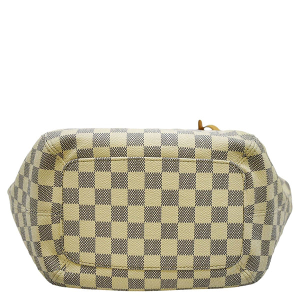 LOUIS VUITTON Salina PM Damier Azur Shoulder Bag White