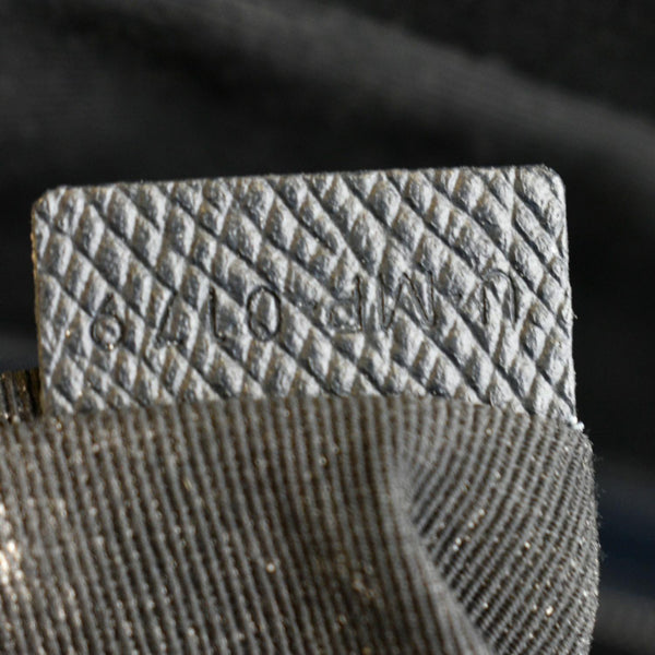 CELINE Grained Calfskin Leather Crossbody Briefcase Bag Navy Blue