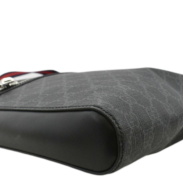 GUCCI GG Supreme Canvas Square Messenger Bag Black 474137