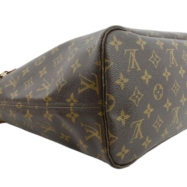 LOUIS VUITTON Neverfull MM Monogram Canvas Tote Bag Brown