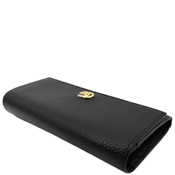GUCCI GG Marmont Continental Leather Wallet Black 456116