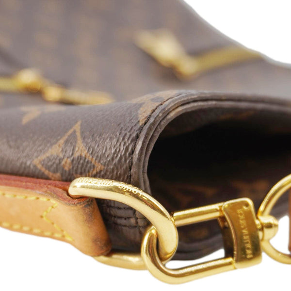 LOUIS VUITTON Melie Monogram Canvas Hobo Bag Brown