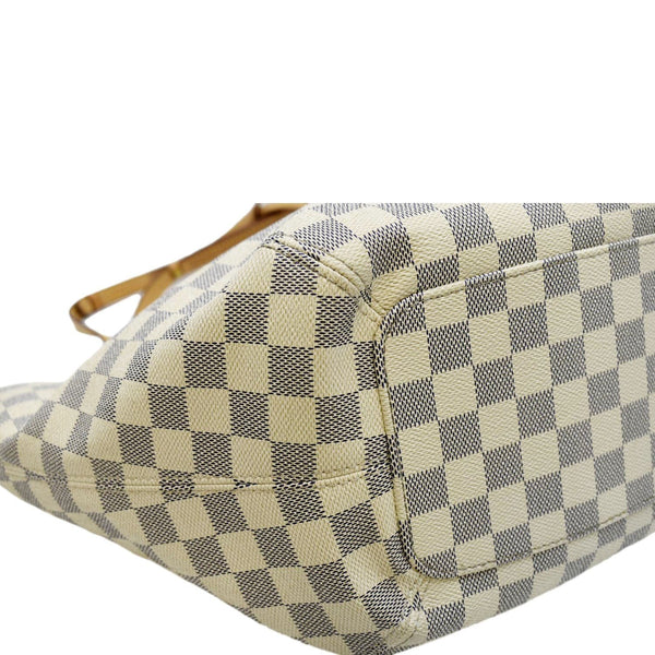 LOUIS VUITTON Salina PM Damier Azur Shoulder Bag White