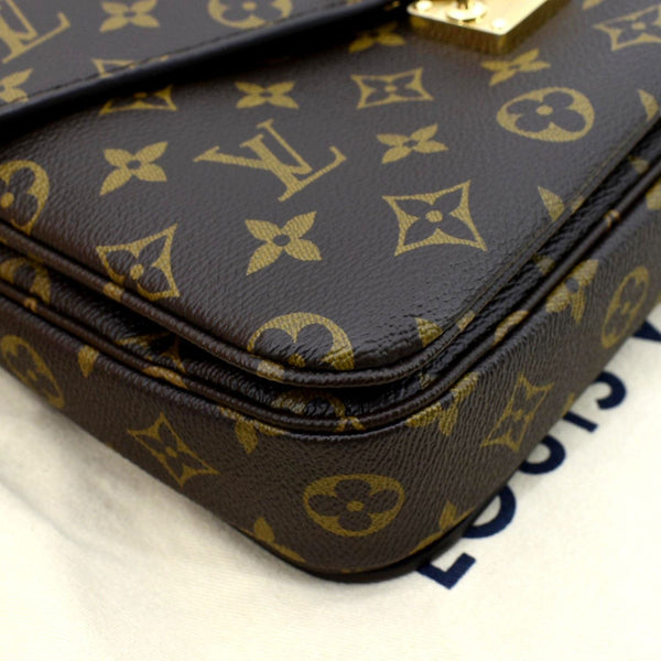 LOUIS VUITTON Metis Pochette Monogram Canvas Crossbody Bag Brown