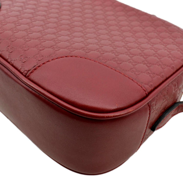Gucci Bree Micro GG Leather Crossbody Bag in Red Color - Bottom Right
