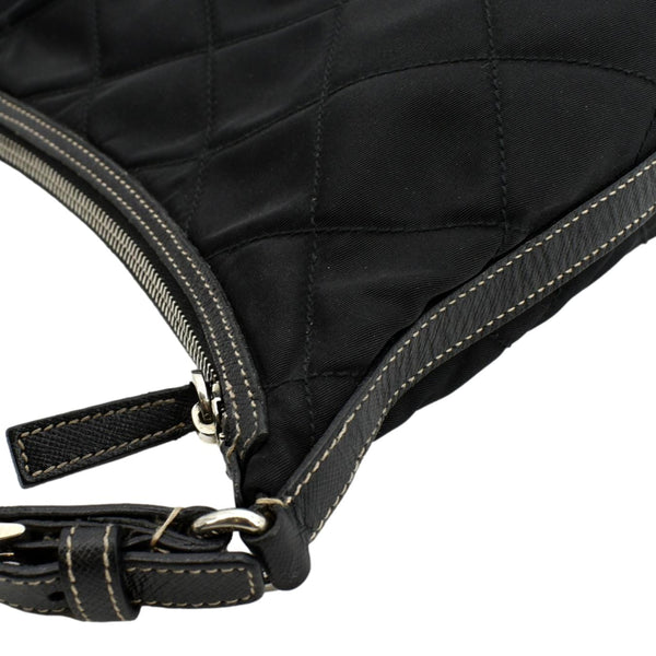 PRADA Tessuto Mini Re-Edition Nylon Shoulder Bag Black