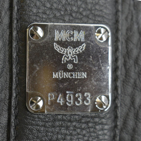 MCM Reversible Liz Large Visetos Canvas Shopper Tote Bag Black