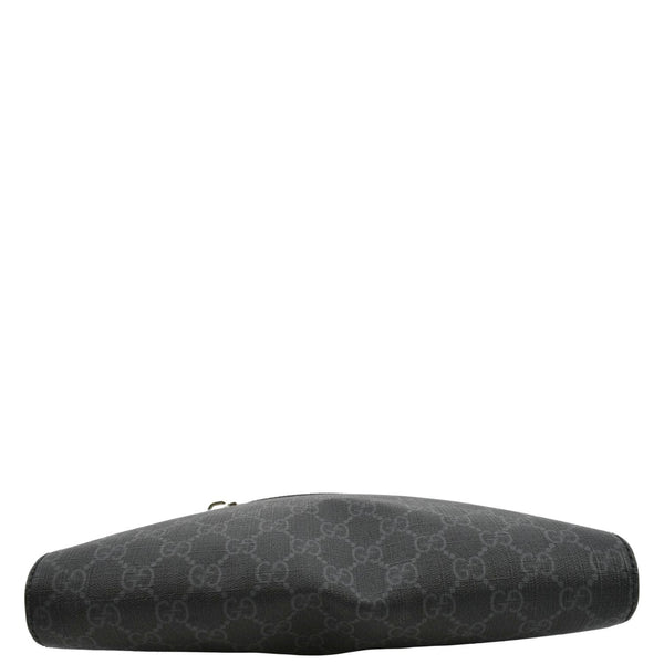 GUCCI GG Supreme Canvas Square Messenger Bag Black 474137