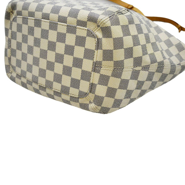 LOUIS VUITTON Salina PM Damier Azur Shoulder Bag White