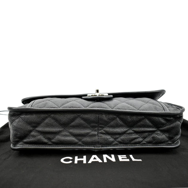 CHANEL Riviera Flap Large Quilted Caviar Leather Bag