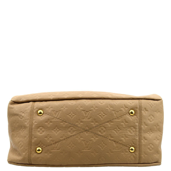 LOUIS VUITTON Artsy MM Empreinte Leather Hobo Bag Camel