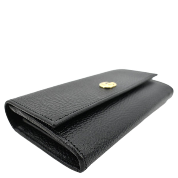 GUCCI GG Marmont Continental Leather Wallet Black 456116