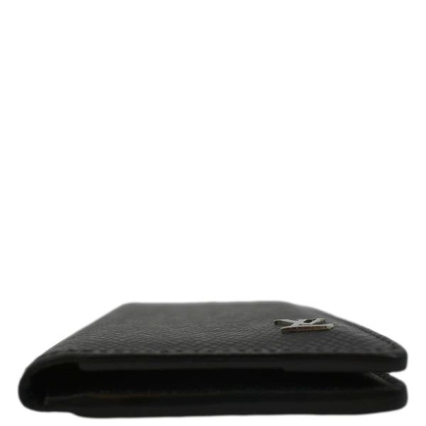 LOUIS VUITTON Taiga Leather Pocket Organizer Zippy Wallet Black