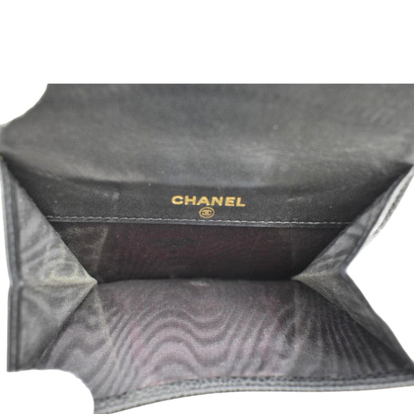 CHANEL Timeless CC Flap Caviar Leather Wallet Black
