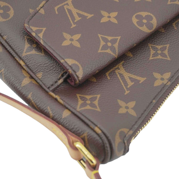 LOUIS VUITTON Mabillon Monogram Canvas Shoulder Crossbody Bag Brown