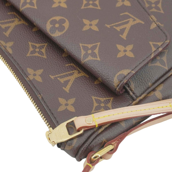 LOUIS VUITTON Mabillon Monogram Canvas Shoulder Crossbody Bag Brown