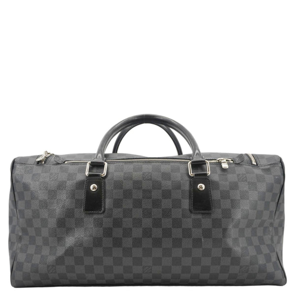 LOUIS VUITTON Roadster Damier Graphite Travel Bag Black