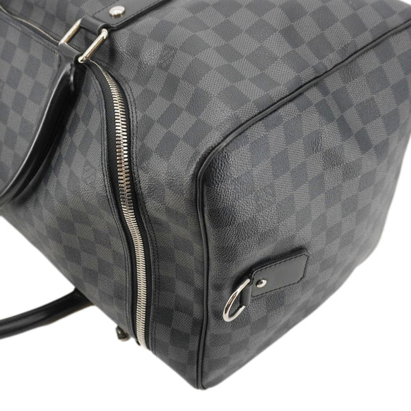 LOUIS VUITTON Roadster Damier Graphite Travel Bag Black