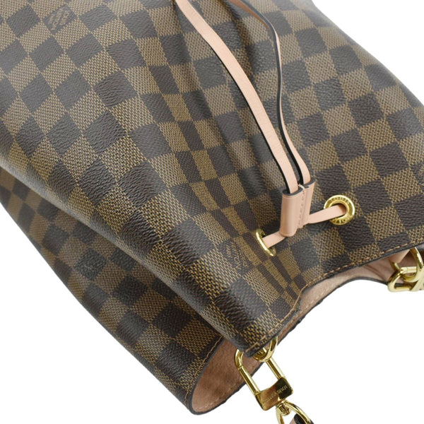 LOUIS VUITTON Neonoe Monogram Canvas Shoulder Bag Rose Ballerine